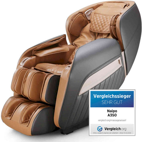 エントリーモデル - NAIPO MGC-A350-massage-chair-light-brown-imitation-leather-massage-chair World